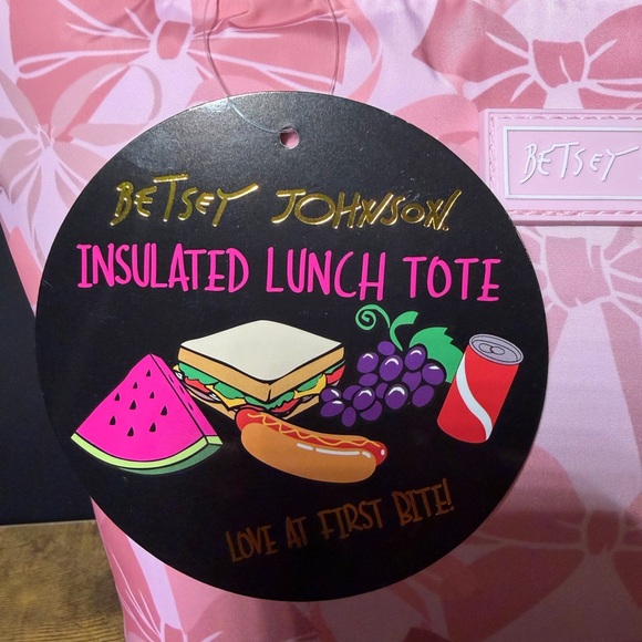 Betsy Johnson Top Handle Lunch Tote. NWT - Picture 6 of 10